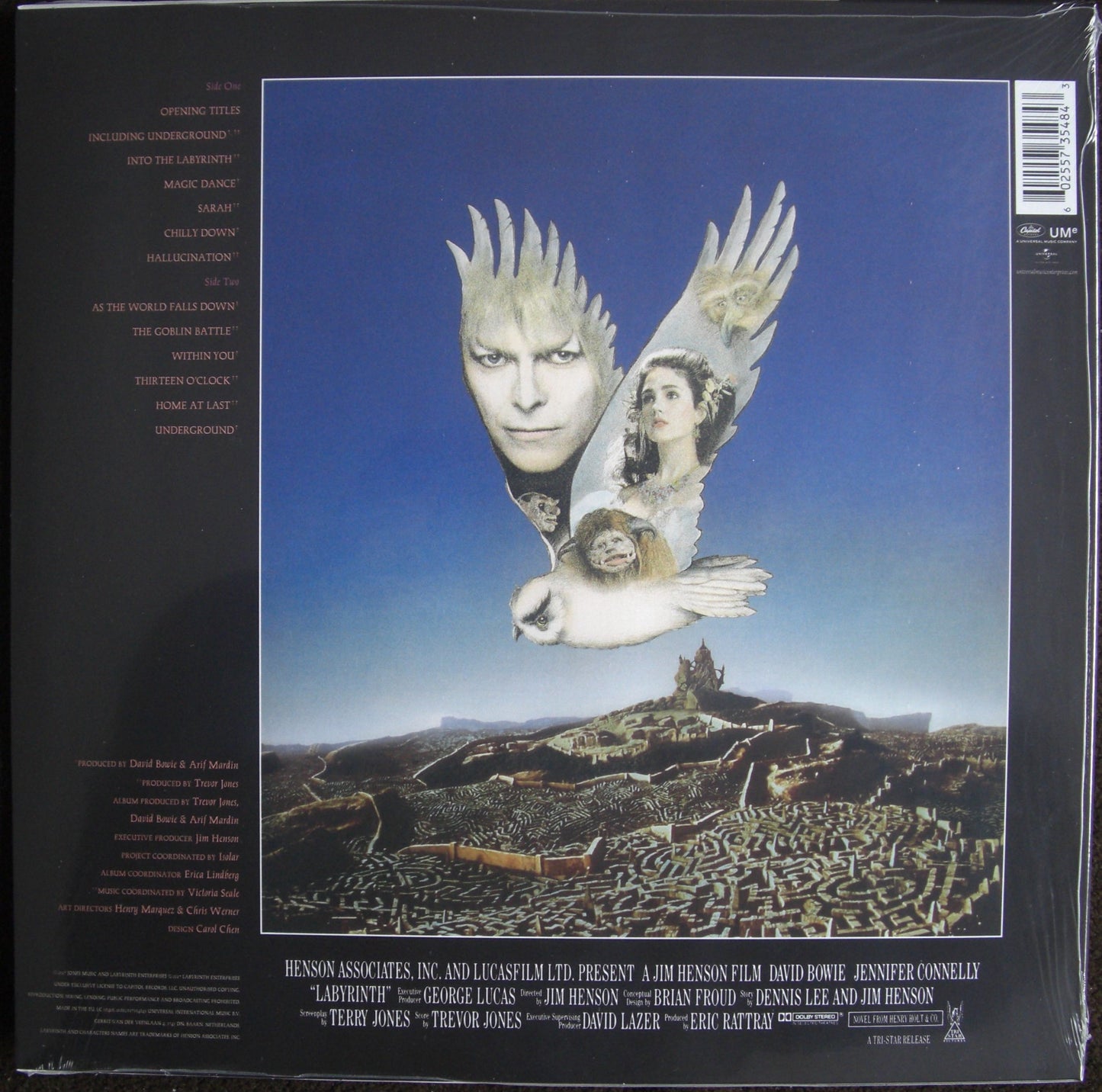 David Bowie, Trevor Jones – Labyrinth (From The Original Soundtrack Of The Jim Henson Film) Vinyl, LP, Album, Reissue