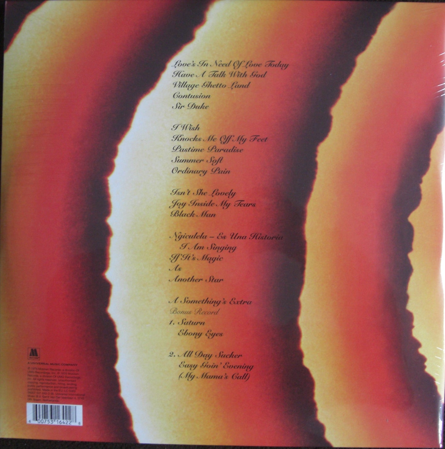 Stevie Wonder – Songs In The Key Of Life 2 x Vinyl, LP, Album, Reissue + Vinyl, 7"