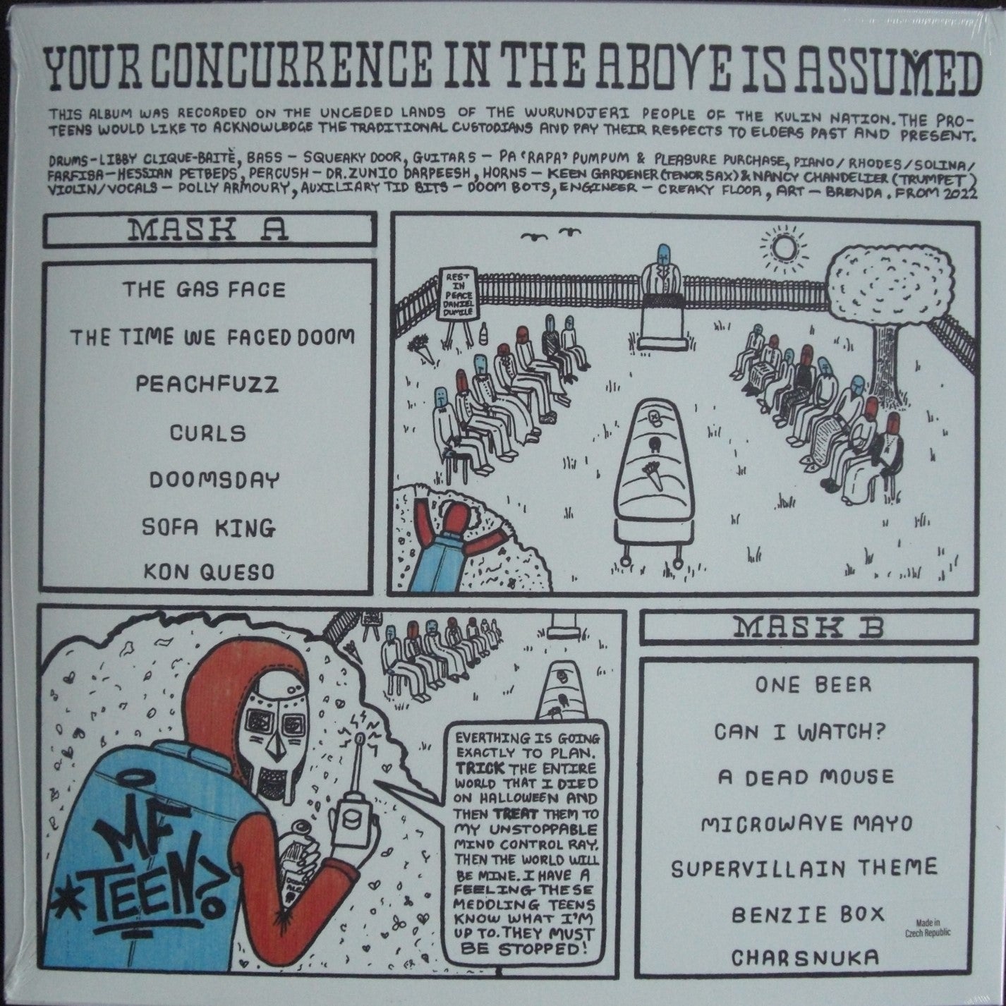 The Pro-Teens - MF TEEN: Your Concurrence In The Above Is Assumed Vinyl, LP, Album black