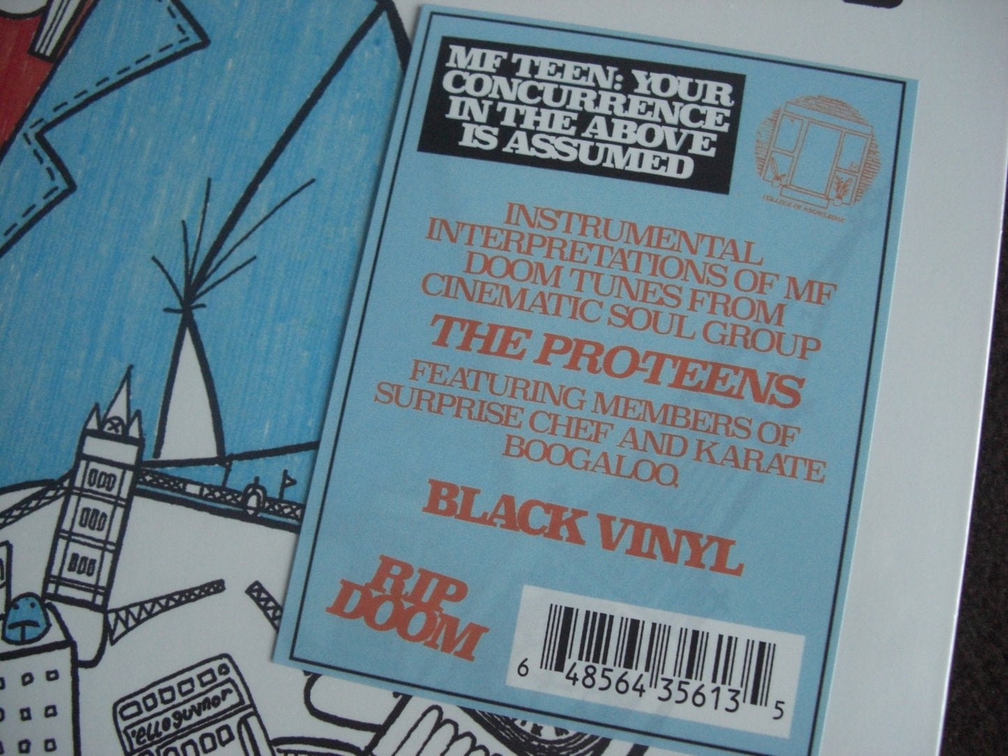 The Pro-Teens - MF TEEN: Your Concurrence In The Above Is Assumed Vinyl, LP, Album black