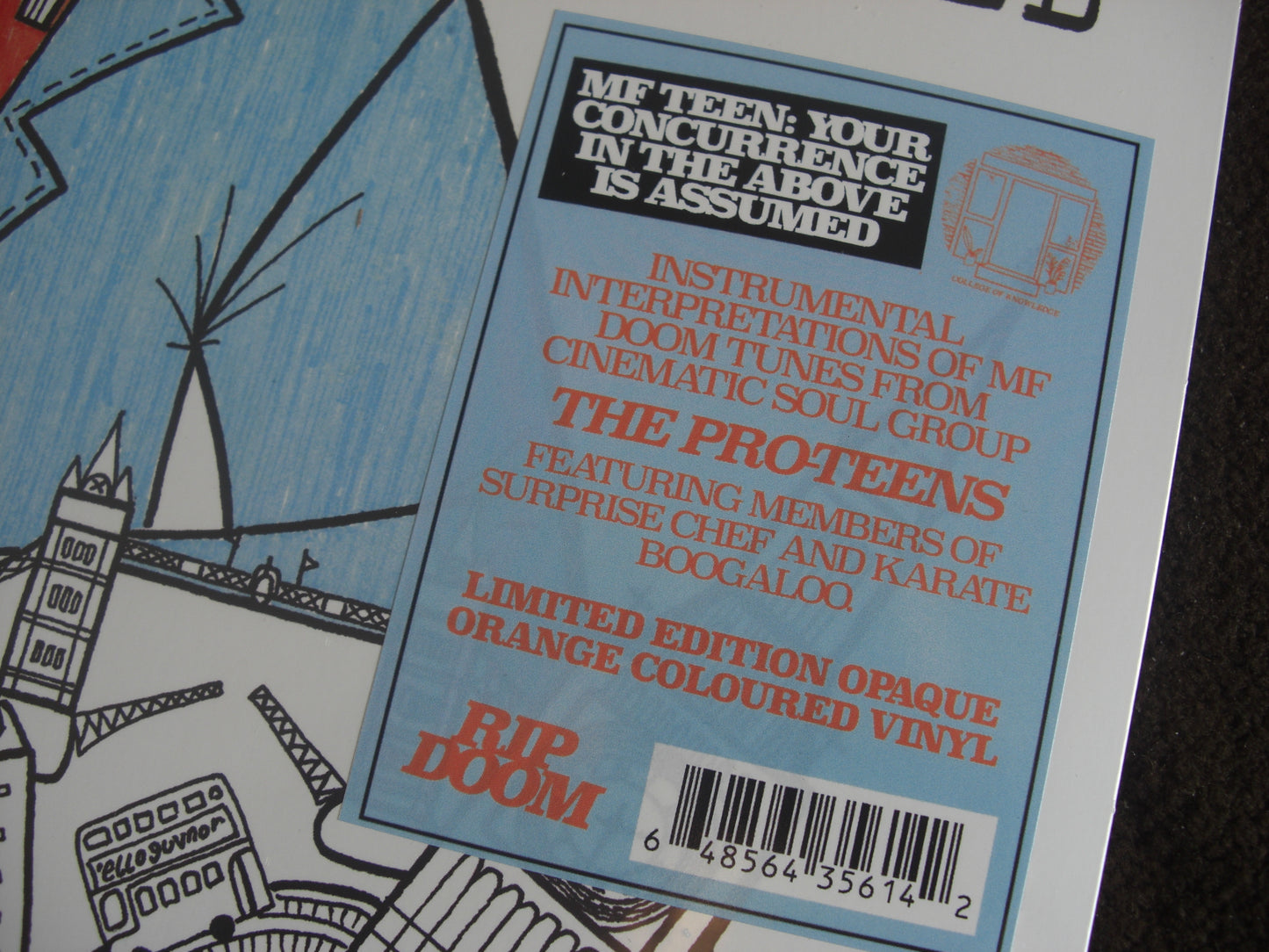 The Pro-Teens - MF TEEN: Your Concurrence In The Above Is Assumed Vinyl, LP, Album orange