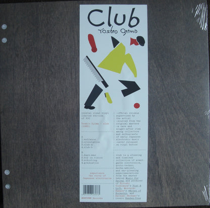 Yoshio Ojima – Club Vinyl, LP, Limited Edt, Reissue Crystal Clear