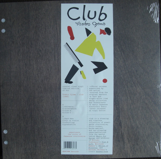 Yoshio Ojima – Club Vinyl, LP, Limited Edt, Reissue Crystal Clear