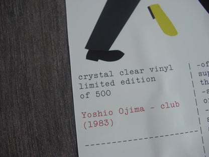 Yoshio Ojima – Club Vinyl, LP, Limited Edt, Reissue Crystal Clear