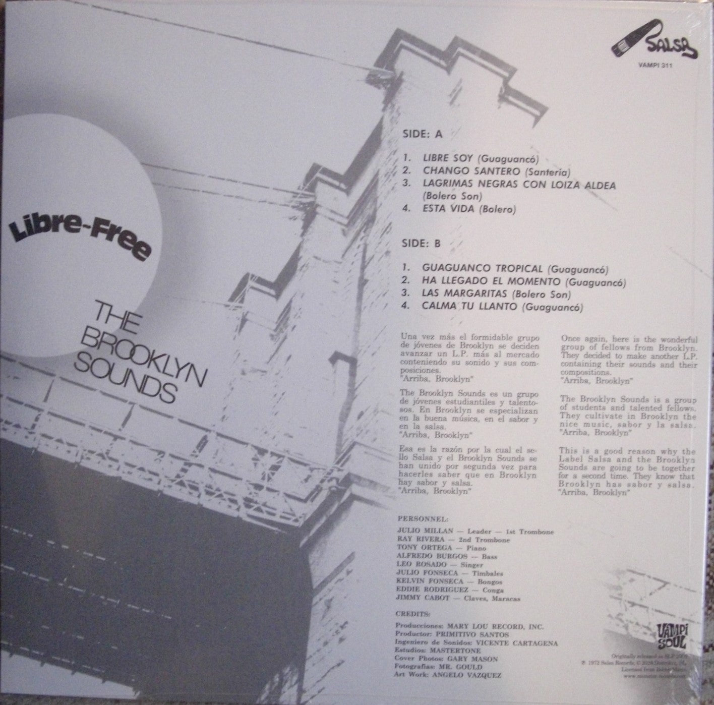 Brooklyn Sounds – Libre - Free Vinyl, LP, Album, Reissue