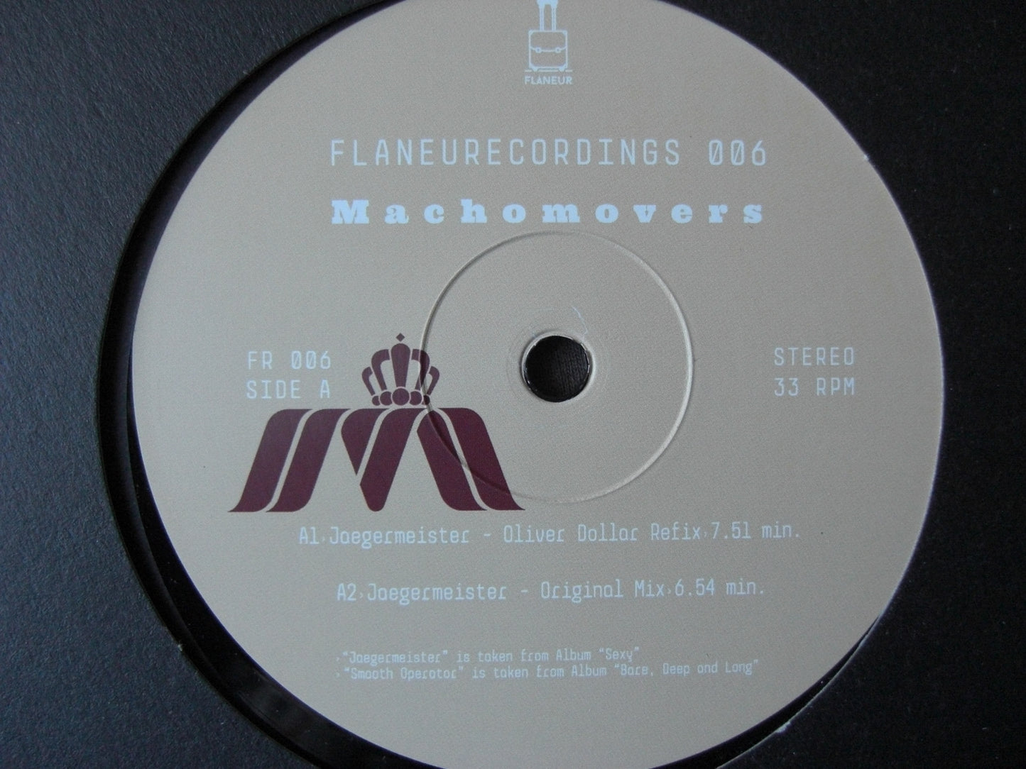 Machomovers – Jaegermeister Vinyl, 12" Single