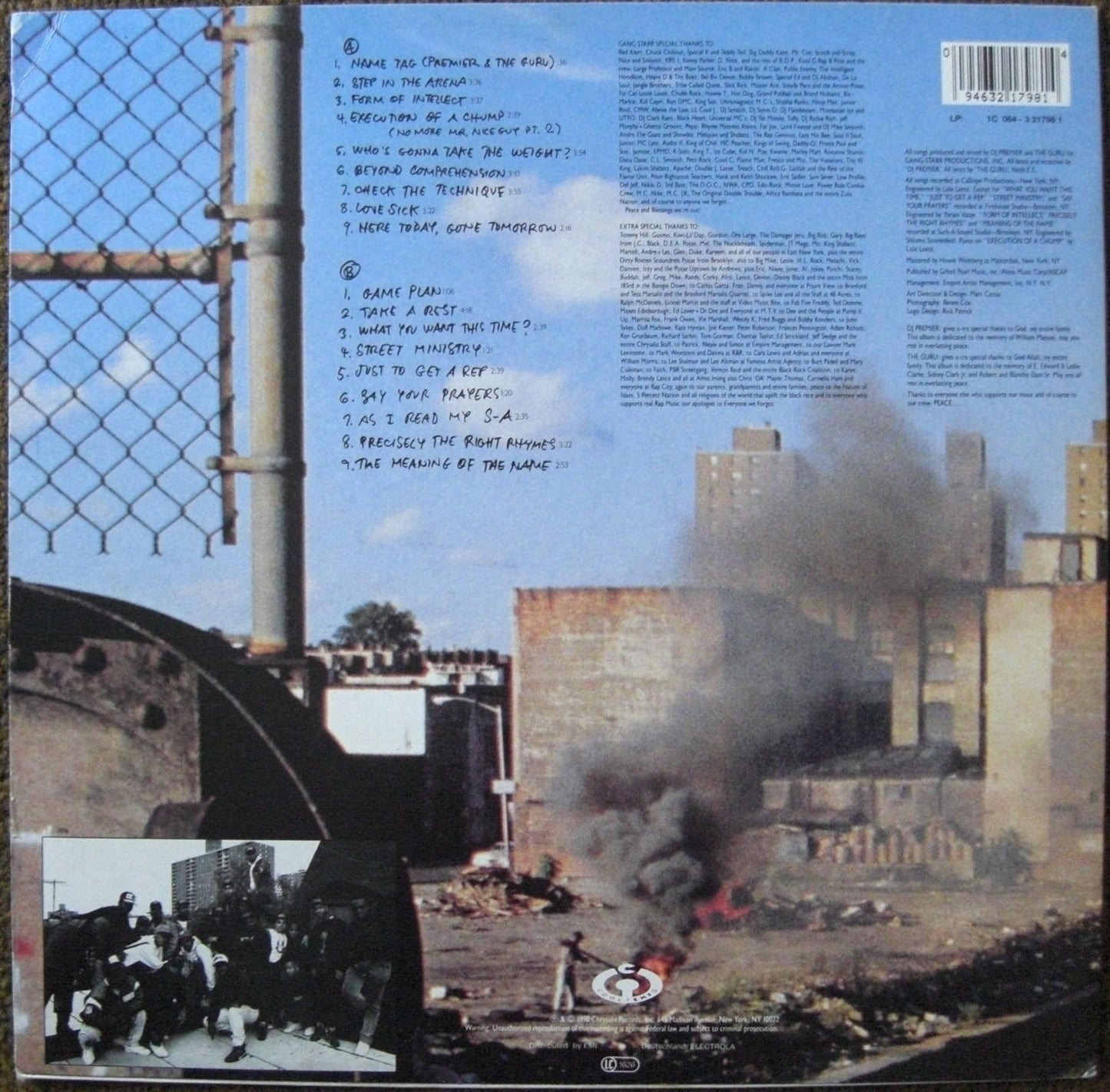 Gang Starr – Step In The Arena Vinyl, LP, Album EU 1990