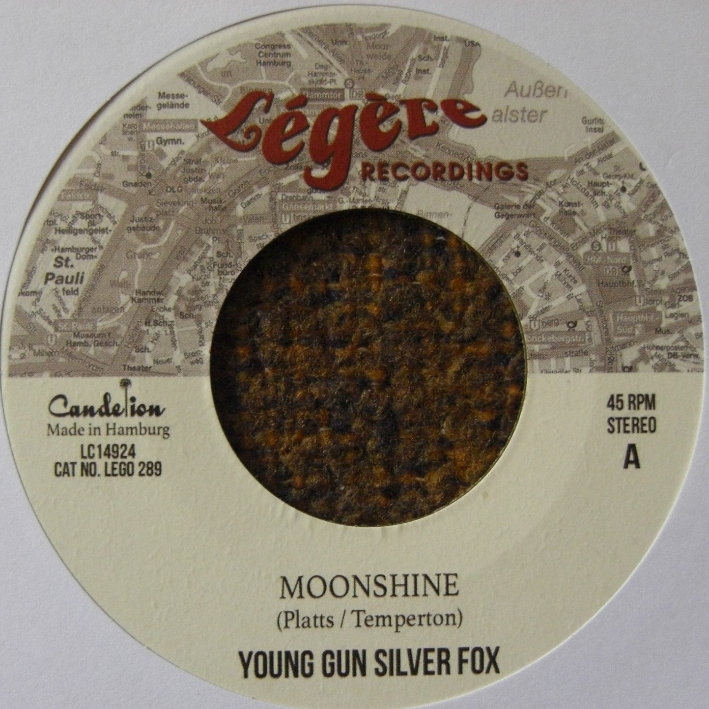 Young Gun Silver Fox ‎– Moonshine / Tip Of The Flame 7" orange