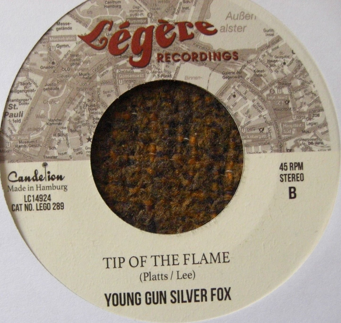 Young Gun Silver Fox ‎– Moonshine / Tip Of The Flame 7" orange