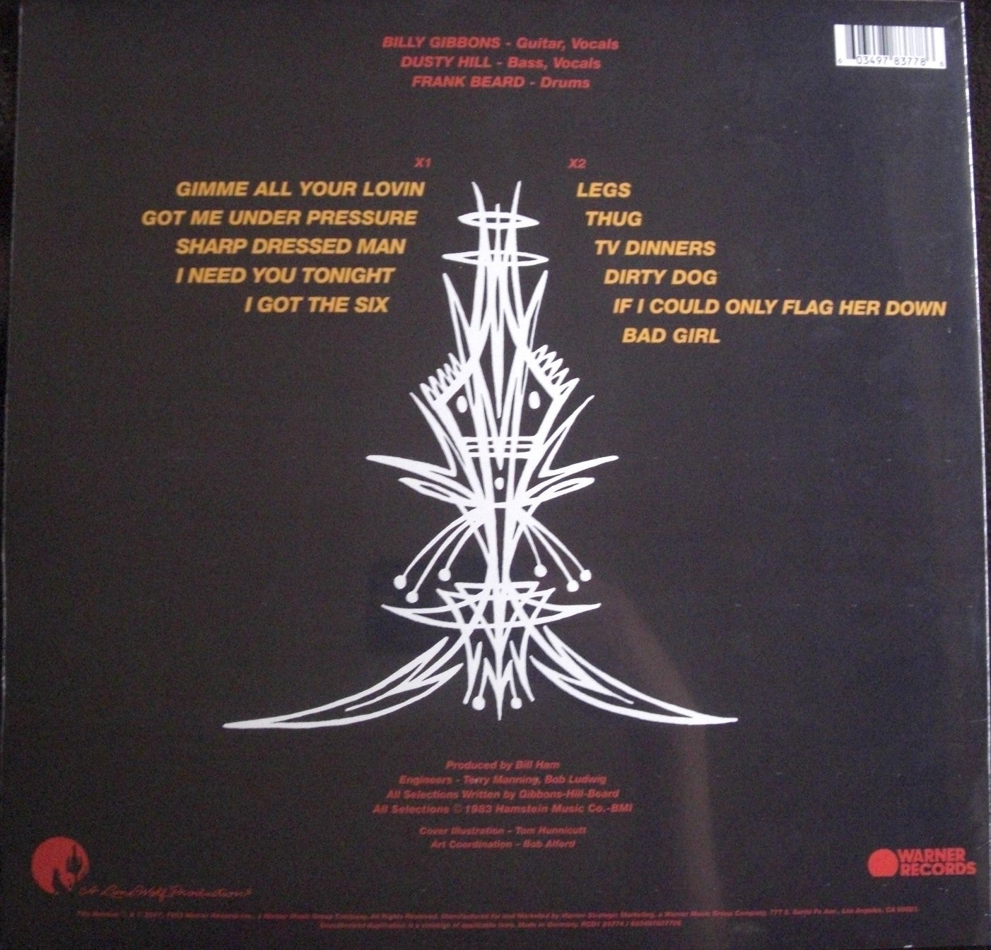 ZZ Top – Eliminator Vinyl, LP, Album, Limited Edition, Reissue Gold