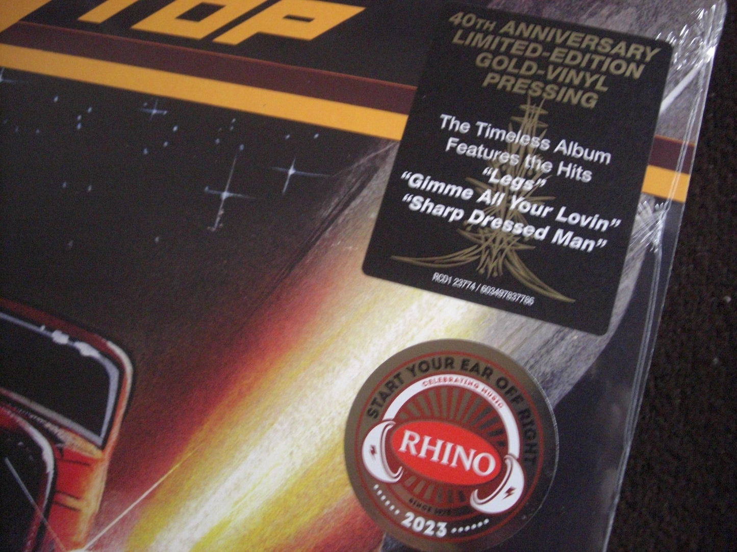 ZZ Top – Eliminator Vinyl, LP, Album, Limited Edition, Reissue Gold