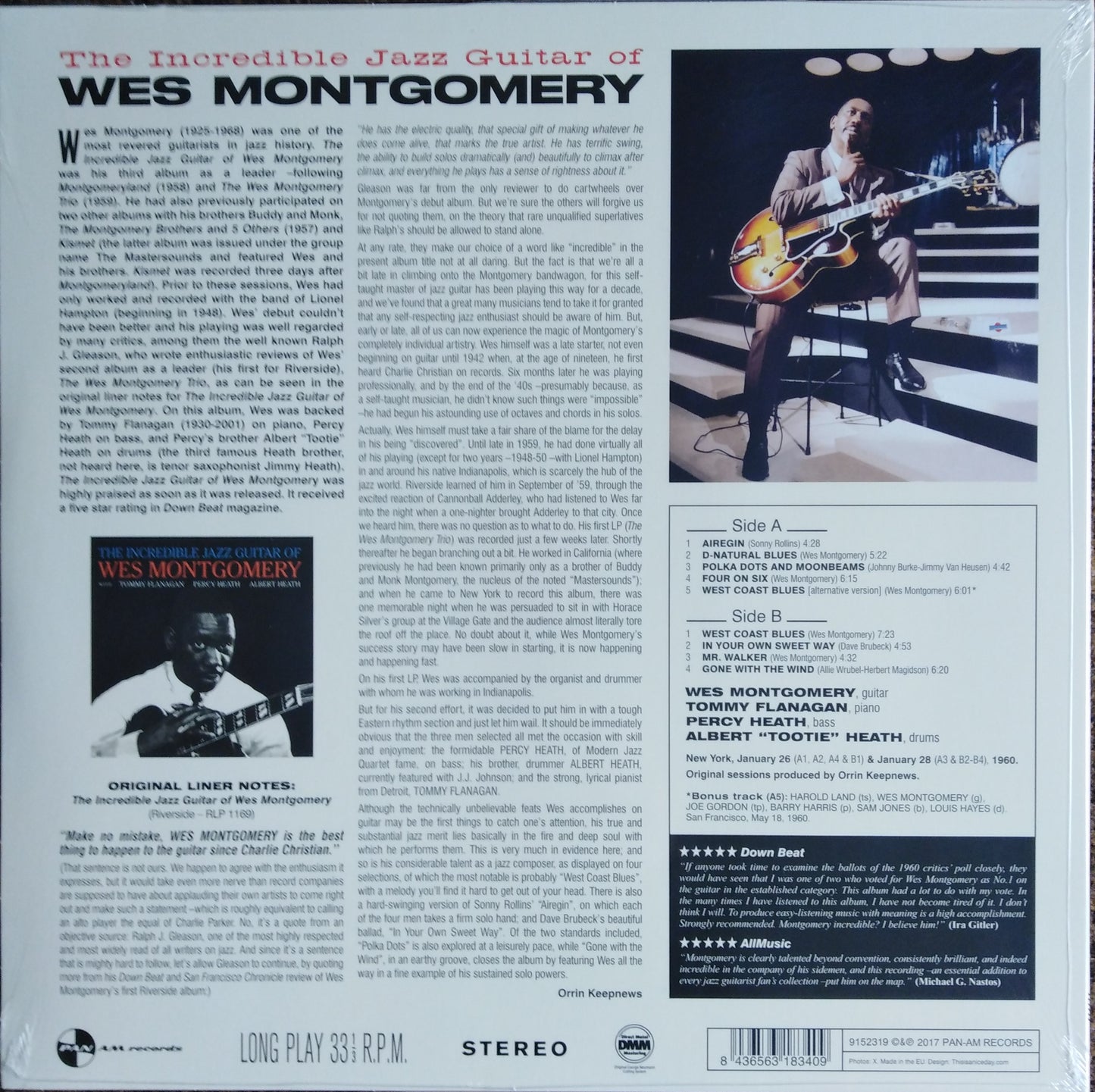 Wes Montgomery – The Incredible Jazz Guitar Of Wes Montgomery Vinyl, LP, Album, Limited Edt
