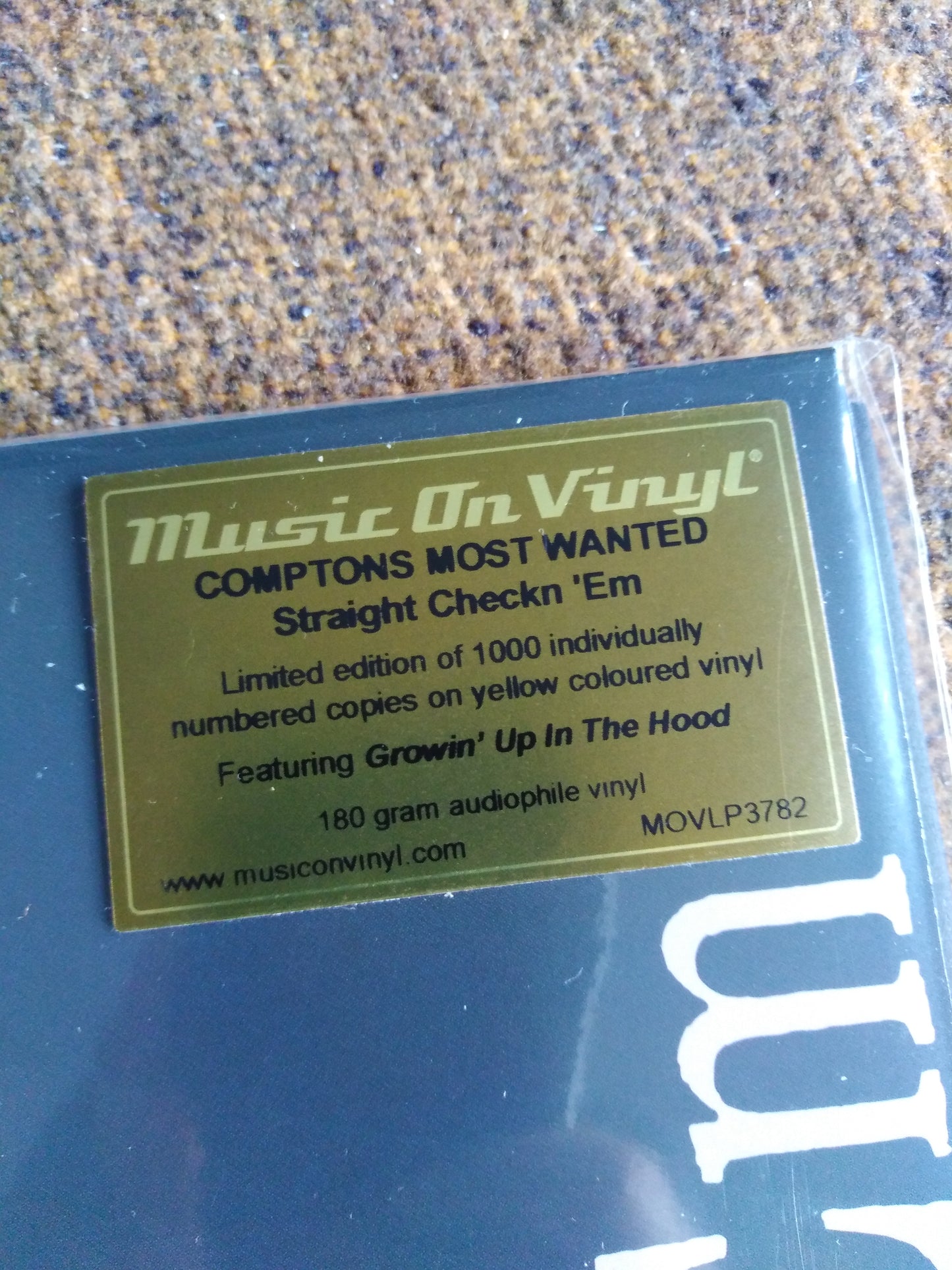 Comptons Most Wanted – Straight Checkn 'Em Vinilo, LP, Álbum, Edición Limitada amarillo
