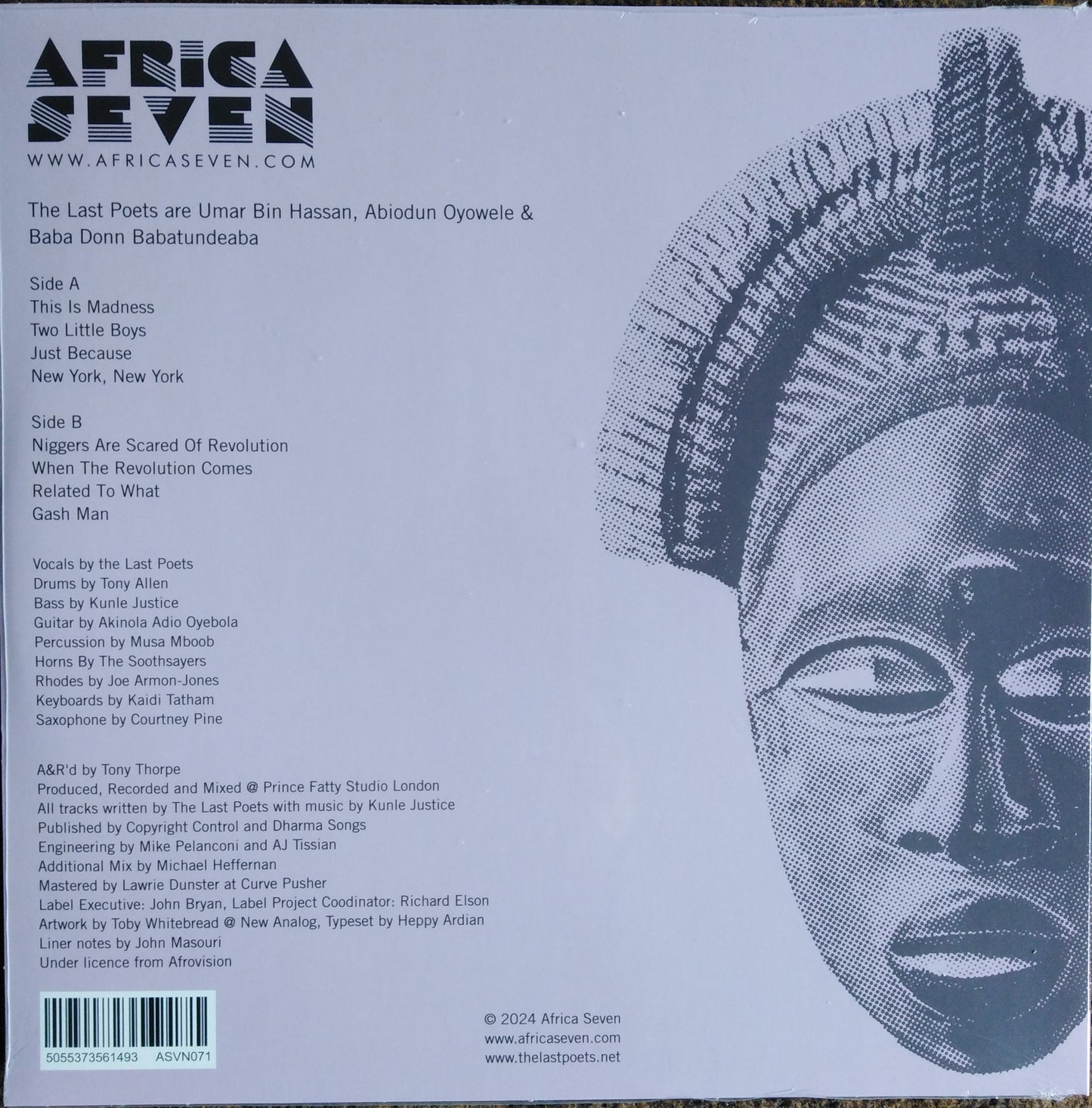 The Last Poets & Tony Allen feat Egypt 80 - Africanism Vinyl, LP, Album