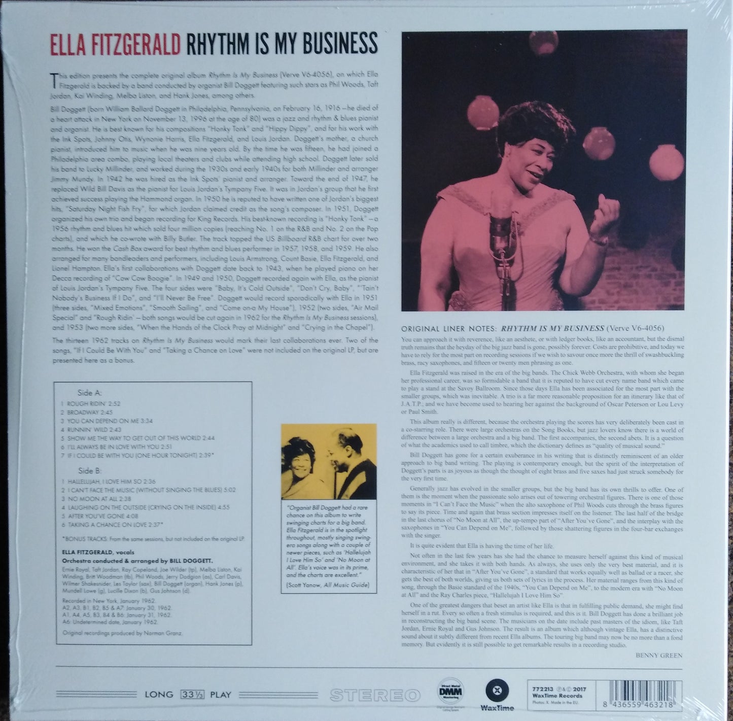 Ella Fitzgerald – Rhythm Is My Business Vinyl, LP, Album, Limited Edt