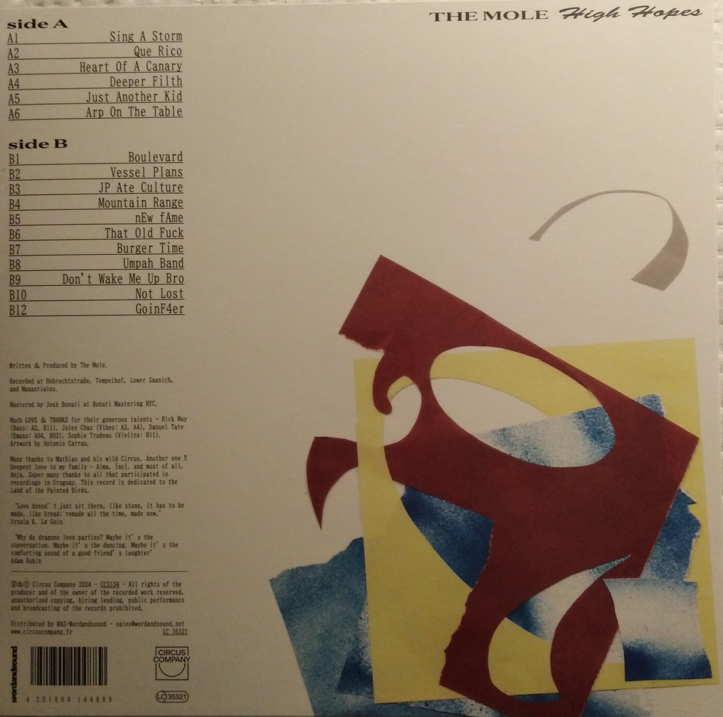 The Mole - High Hopes Vinyl LP Album 2024 (Kopie)