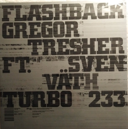 Gregor Tresher Feat Sven Väth – Flashback / I See You Vinyl, 12"
