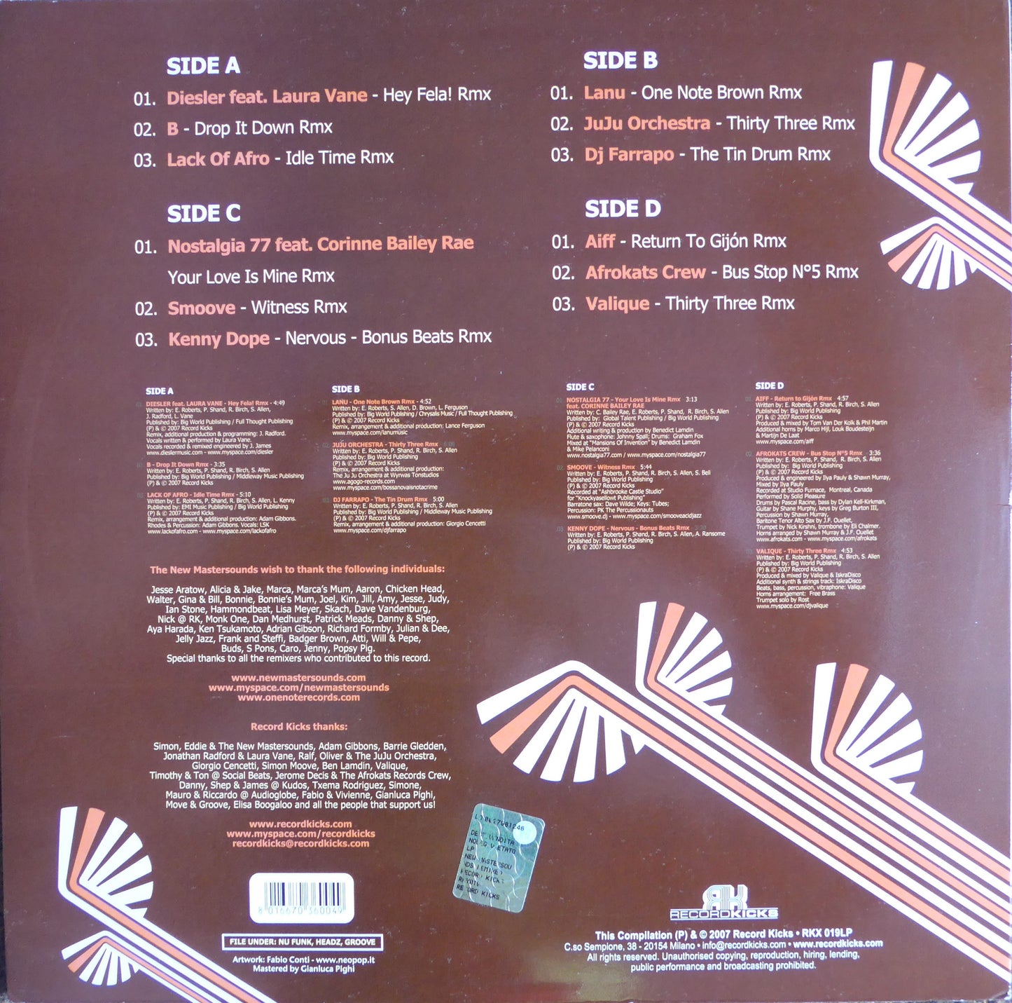 The New Mastersounds - Re::Álbum LP de vinilo mixto 2x UE 2007