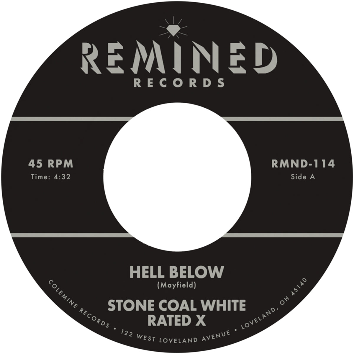 Stone Coal White - Hell Below / Free Vinyl, 7", Reissue, Limited Edt red