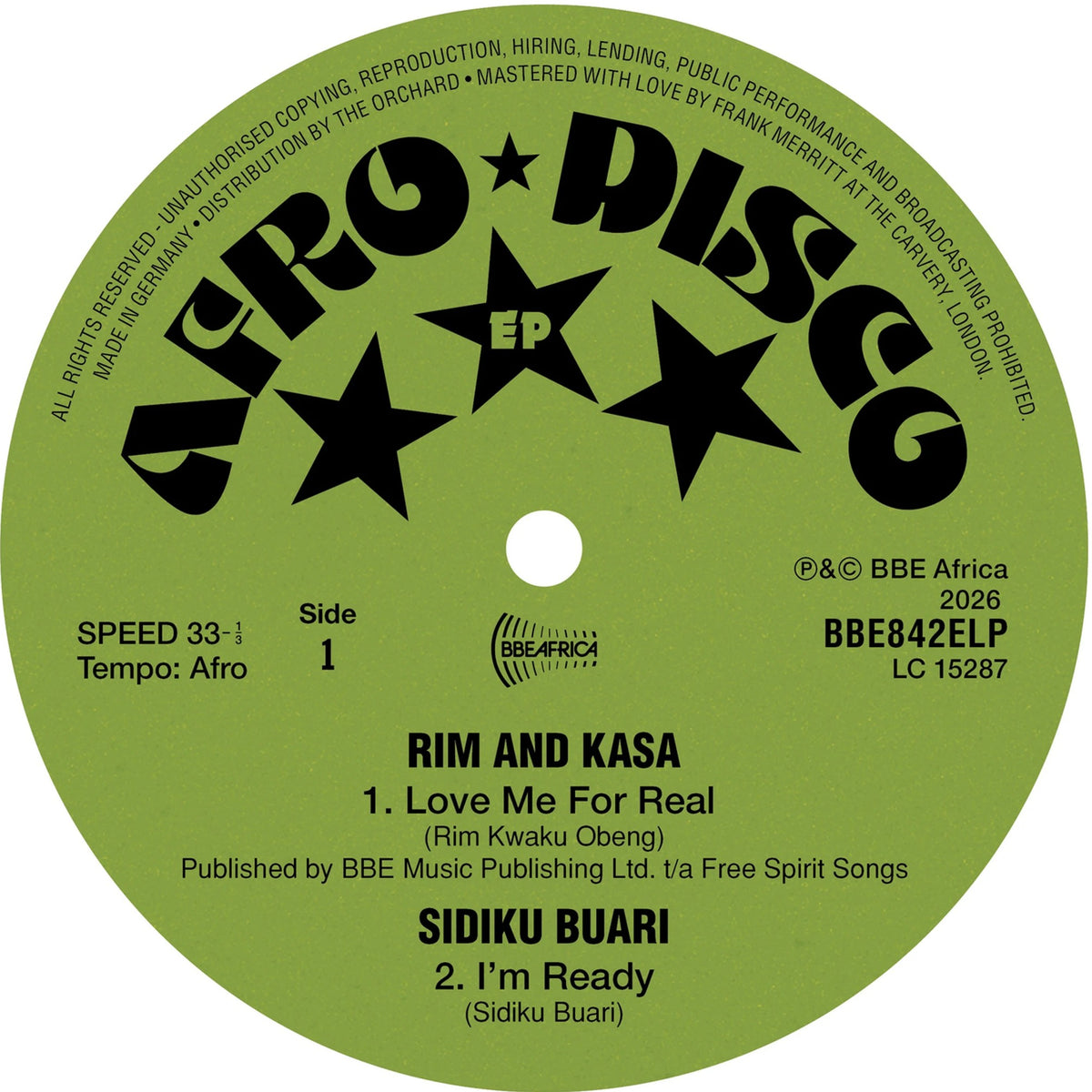 Various Artists - BBE Afro Disco EP Vinyl, 12, EP