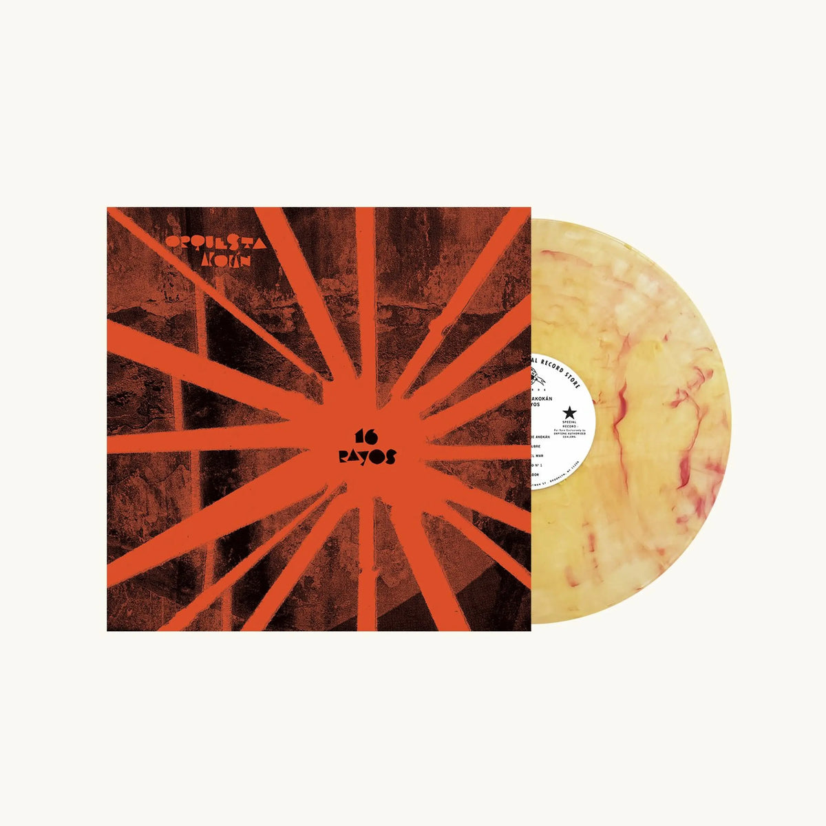 Orquesta Akokan – 16 Rayos Vinyl, LP, Album, Limited Edt canary swirl