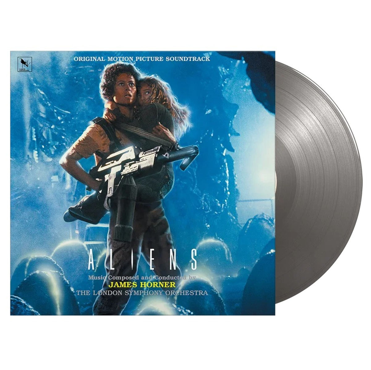 James Horner – Aliens (Original Motion Picture Soundtrack) Vinyl, LP, Album, Reissue silver