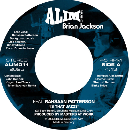 Brian Jackson Feat. Rahsaan Patterson – Is That Jazz? Vinyl, 7"