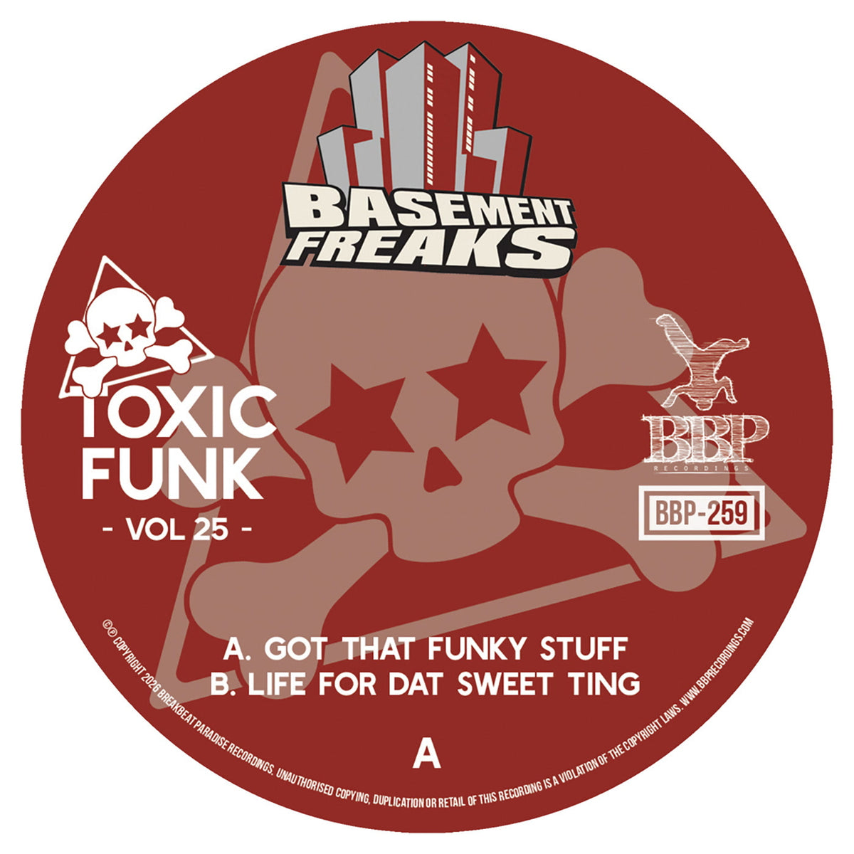 Basement Freaks - Toxic Funk Vol. 25 Vinyl, 7"