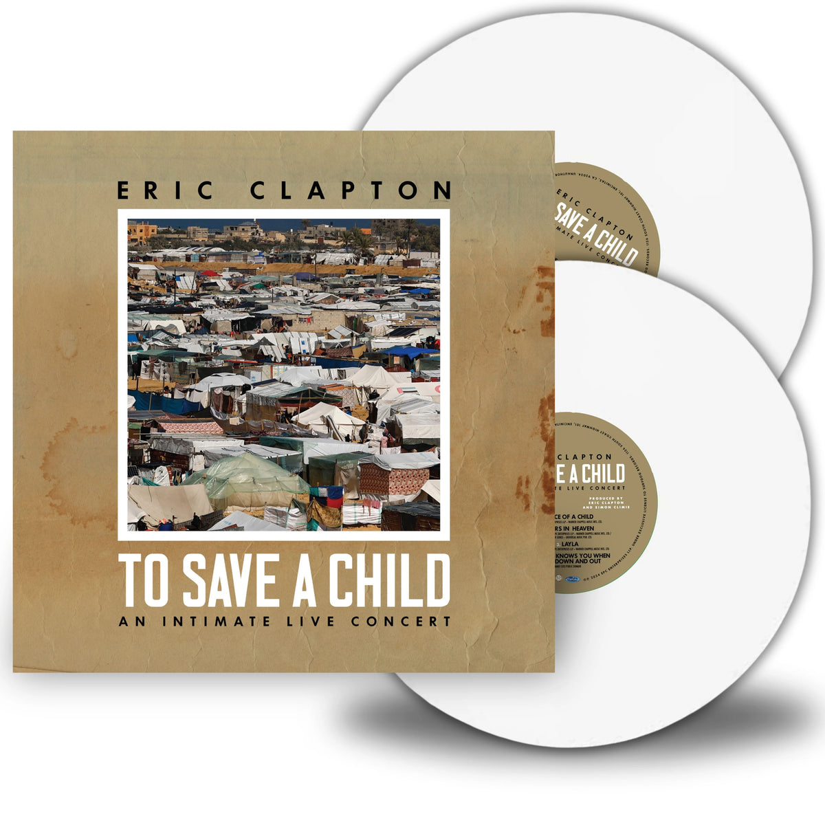 Eric Clapton – To Save A Child An Intimate Live Concert 2x Vinyl, LP, Album, Reissue, White