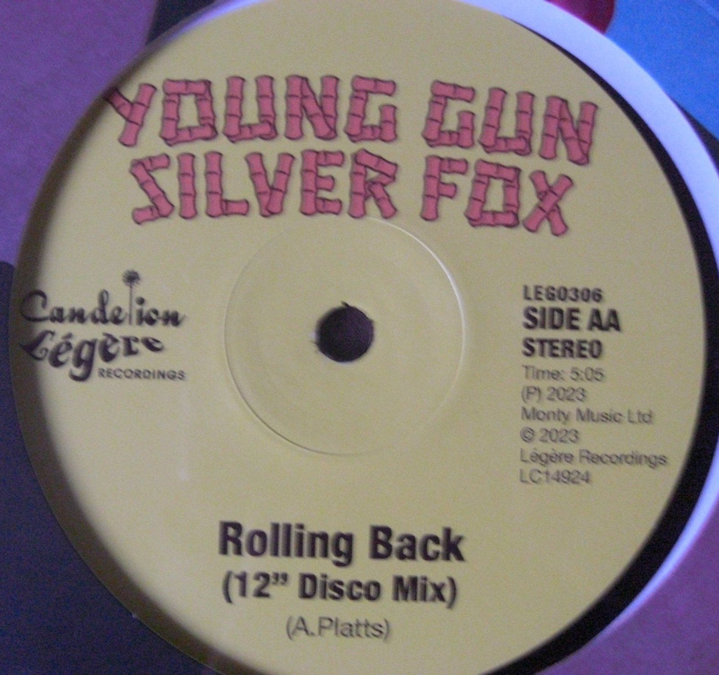 Young Gun Silver Fox – Tip Of The Flame / Rolling Back Vinyl, 12", Maxi