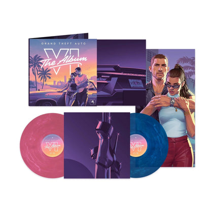 Grand Theft Auto VI: The Album 2x Vinyl, LP, Album Limited Edt Pink-Blue Marbled