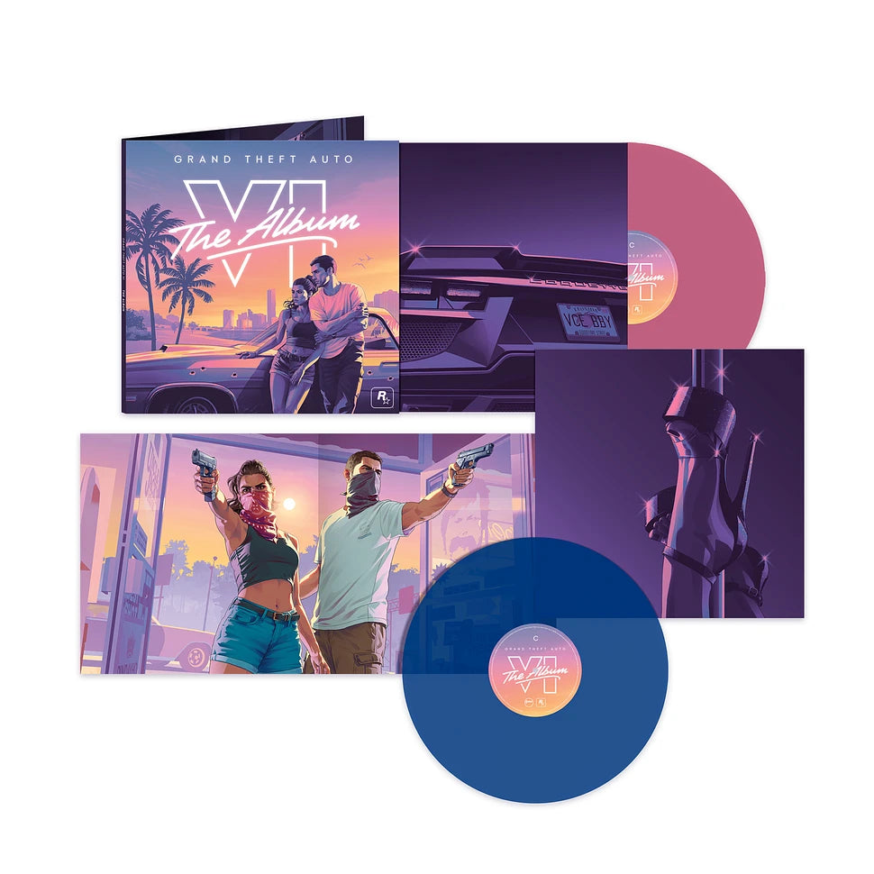 Grand Theft Auto VI: The Album 2x Vinyl, LP, Album Limited Edt Clear Pink-Blue