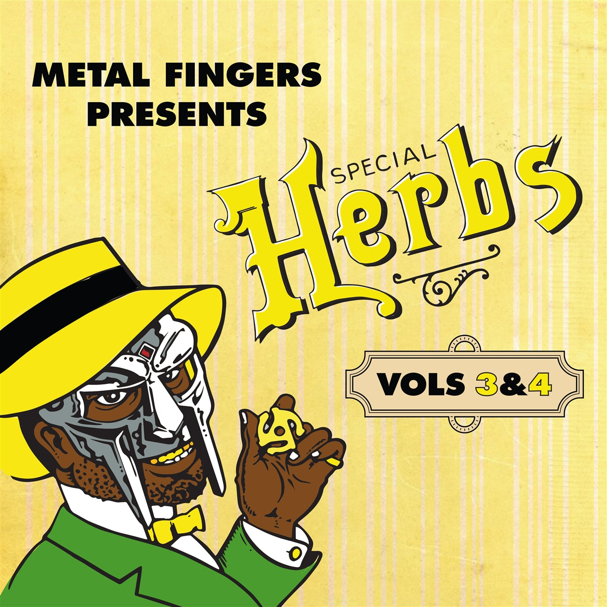 MF Doom: Metal Fingers – Special Herbs (Vols 3&4) 2x Vinyl, LP, Compilation, Reissue yellow