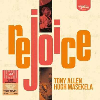 Tony Allen And Hugh Masekela – Rejoice Vinyl, LP, Album, Reissue orange-white-pink splatter