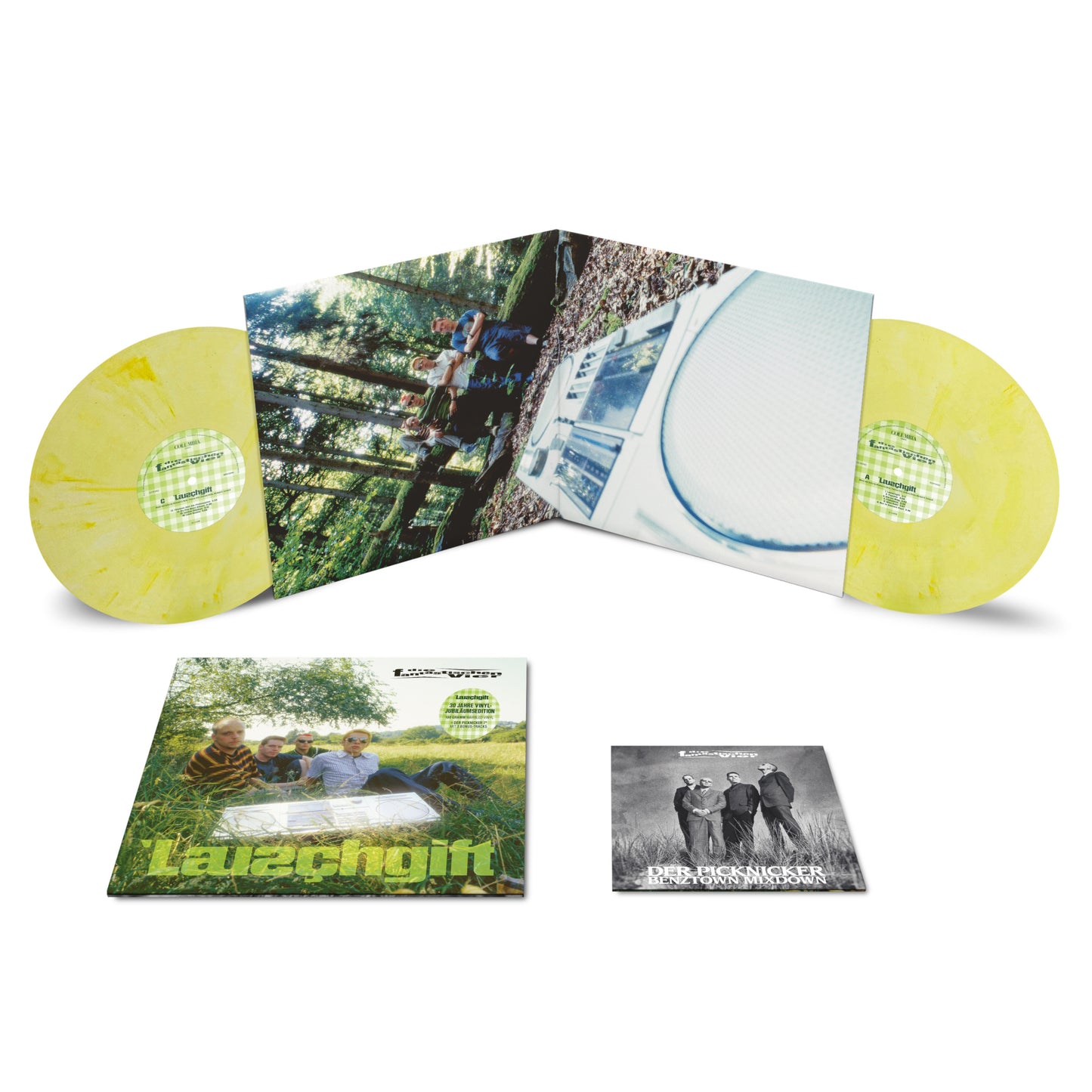 Die Fantastischen Vier – Lauschgift 2x Vinyl, LP, Album, Reissue, 30 Years Anniversary Edt, Marbled + 7"