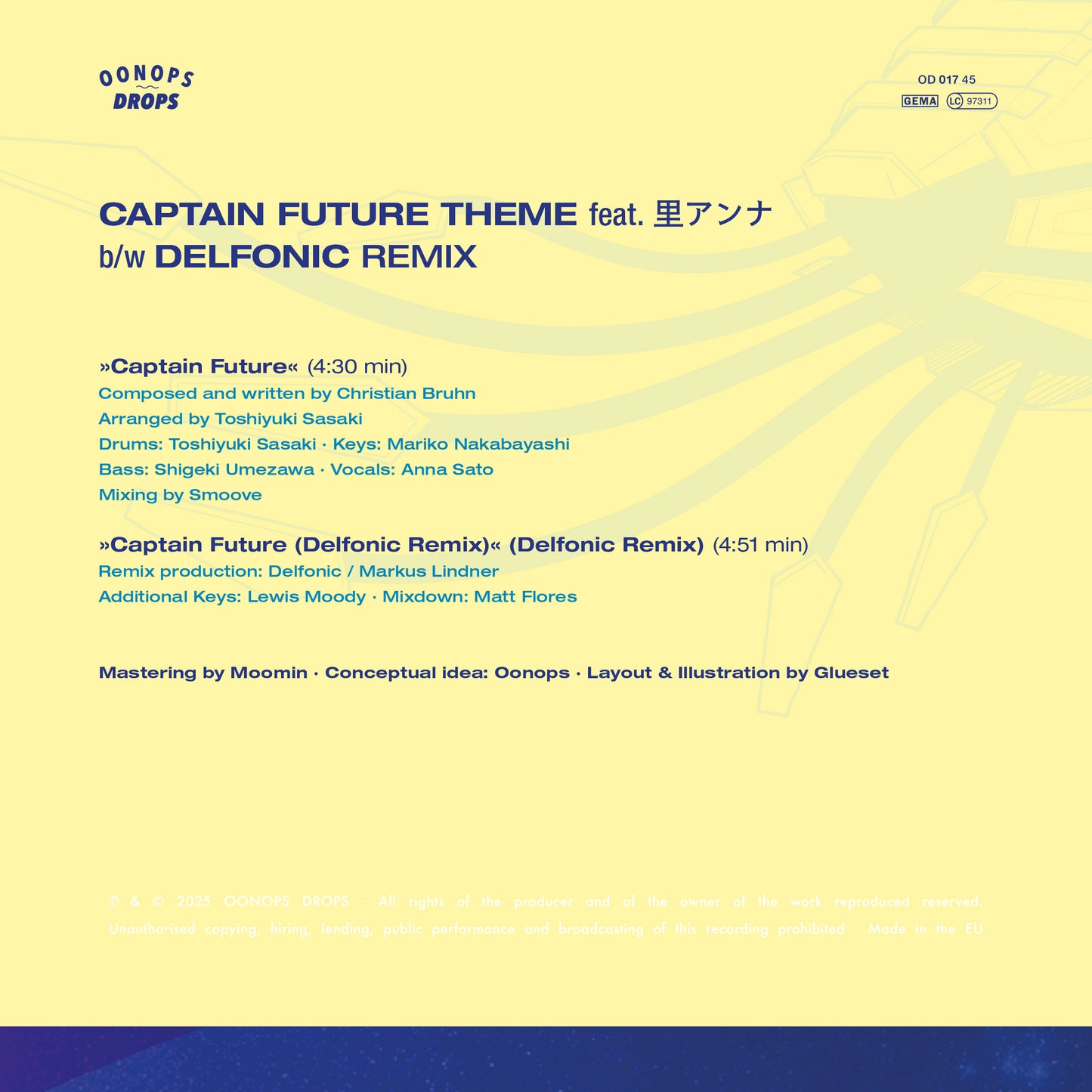 Nautilus – Captain Future Theme Vinyl, 7"