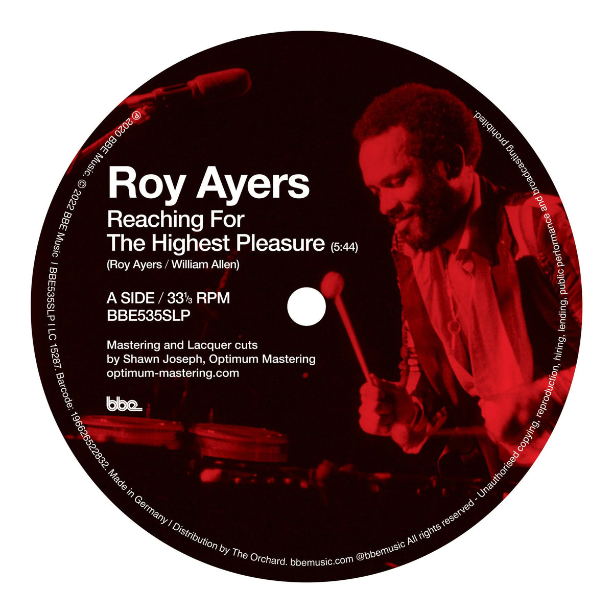 Roy Ayers – Reaching For The Highest Pleasure / I Am Your Mind Part 2 Vinyl, 10"