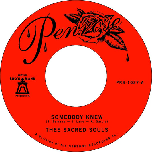 Thee Sacred Souls - Somebody Knew / We Don't Have To Be Alone Vinyl, 7"