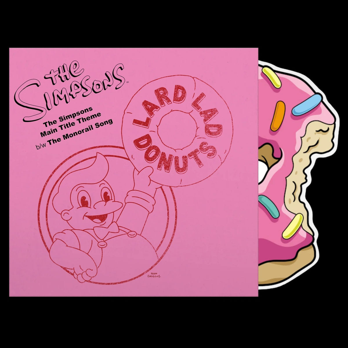 The Simpsons - Main Title Theme / The Monorail Song Vinyl, 10", Picture Disc "Donut"