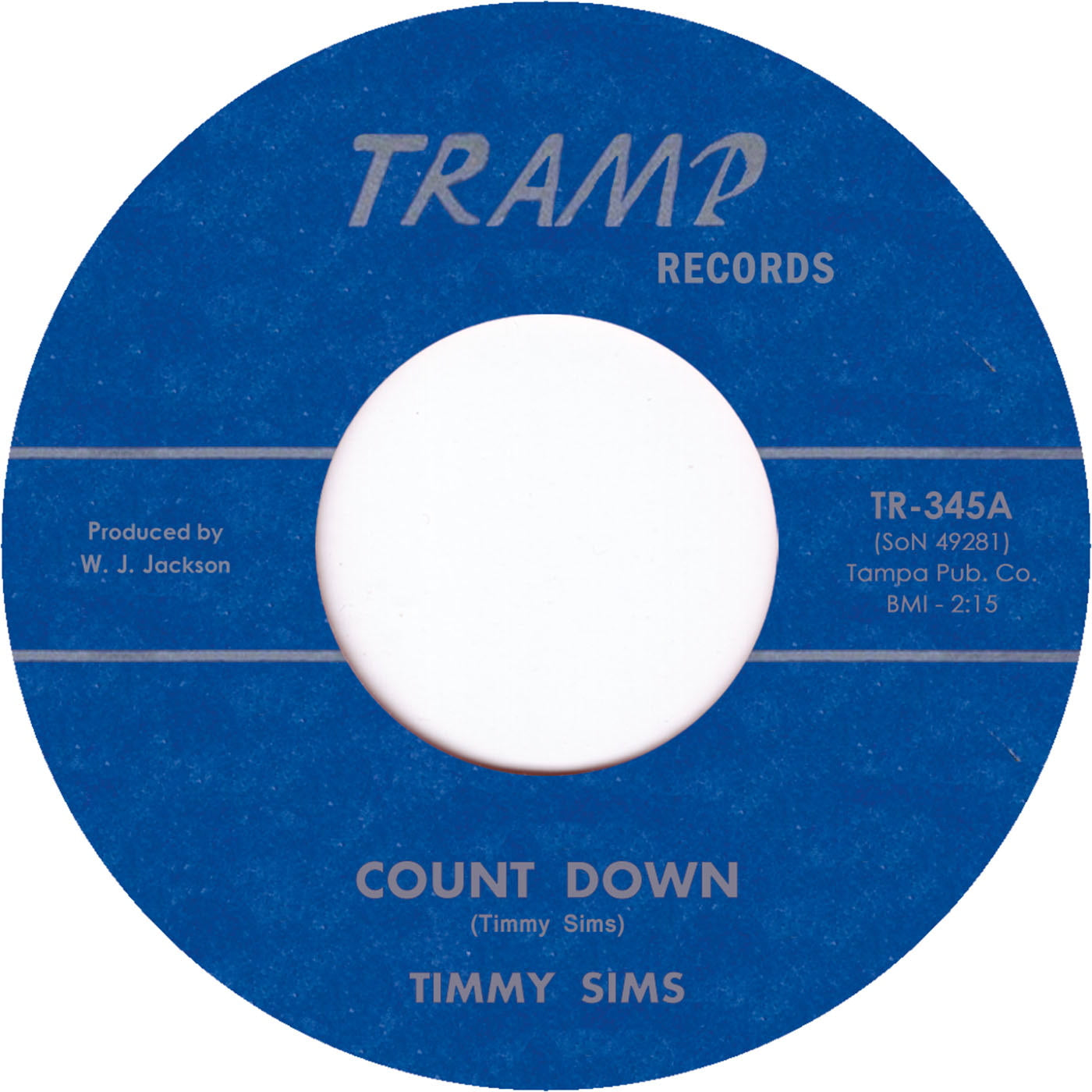 Timmy Sims – Count Down / Corporation Vinyl, 7" Reissue