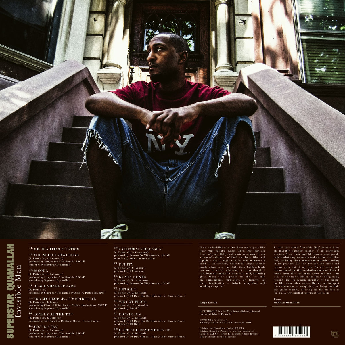 Superstar Quamallah – Invisible Man 2x Vinyl, LP, Album, Limited Edt, Reissue