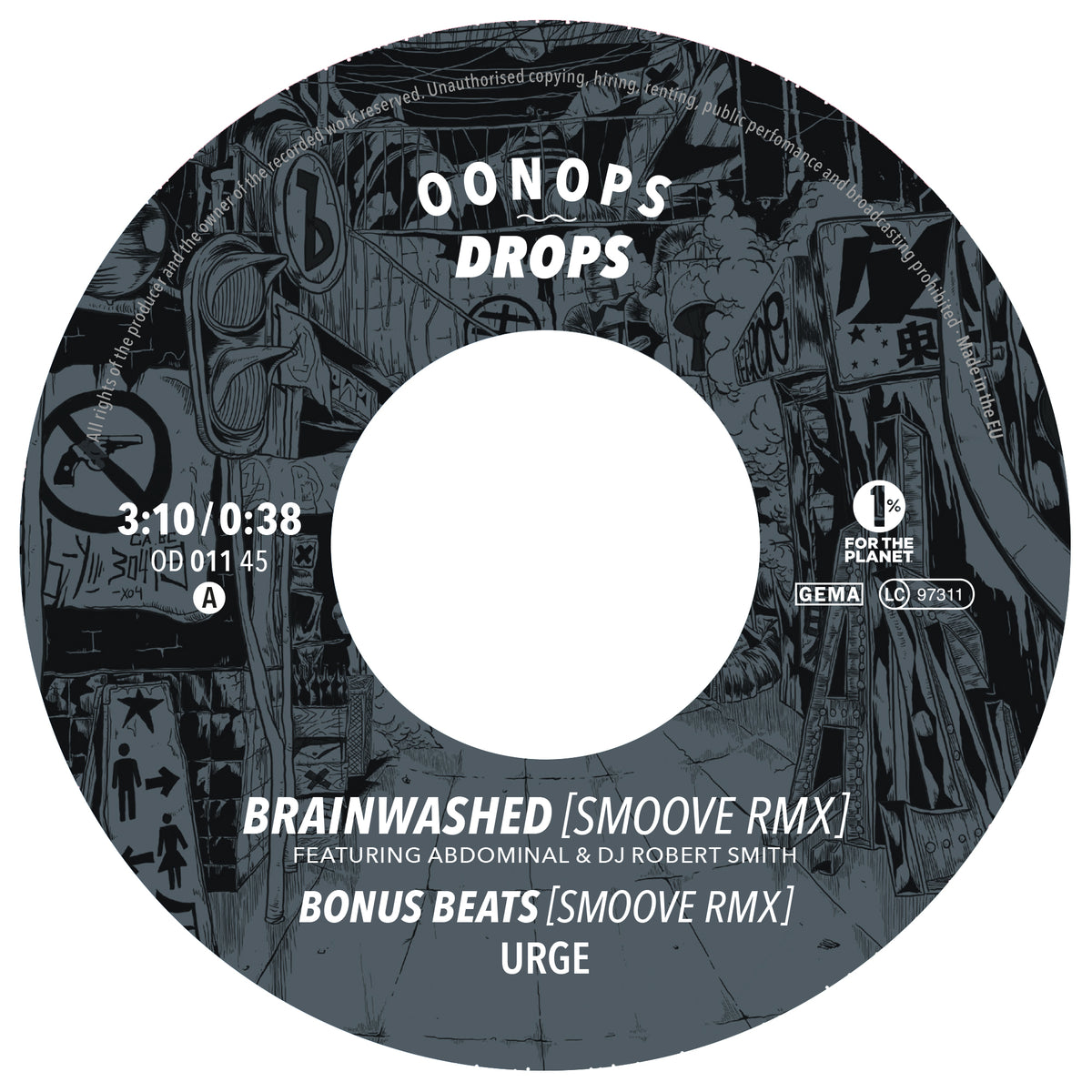 Urge vs. Smoove – Brainwashed / Brainwashed Vinyl, 7" colored