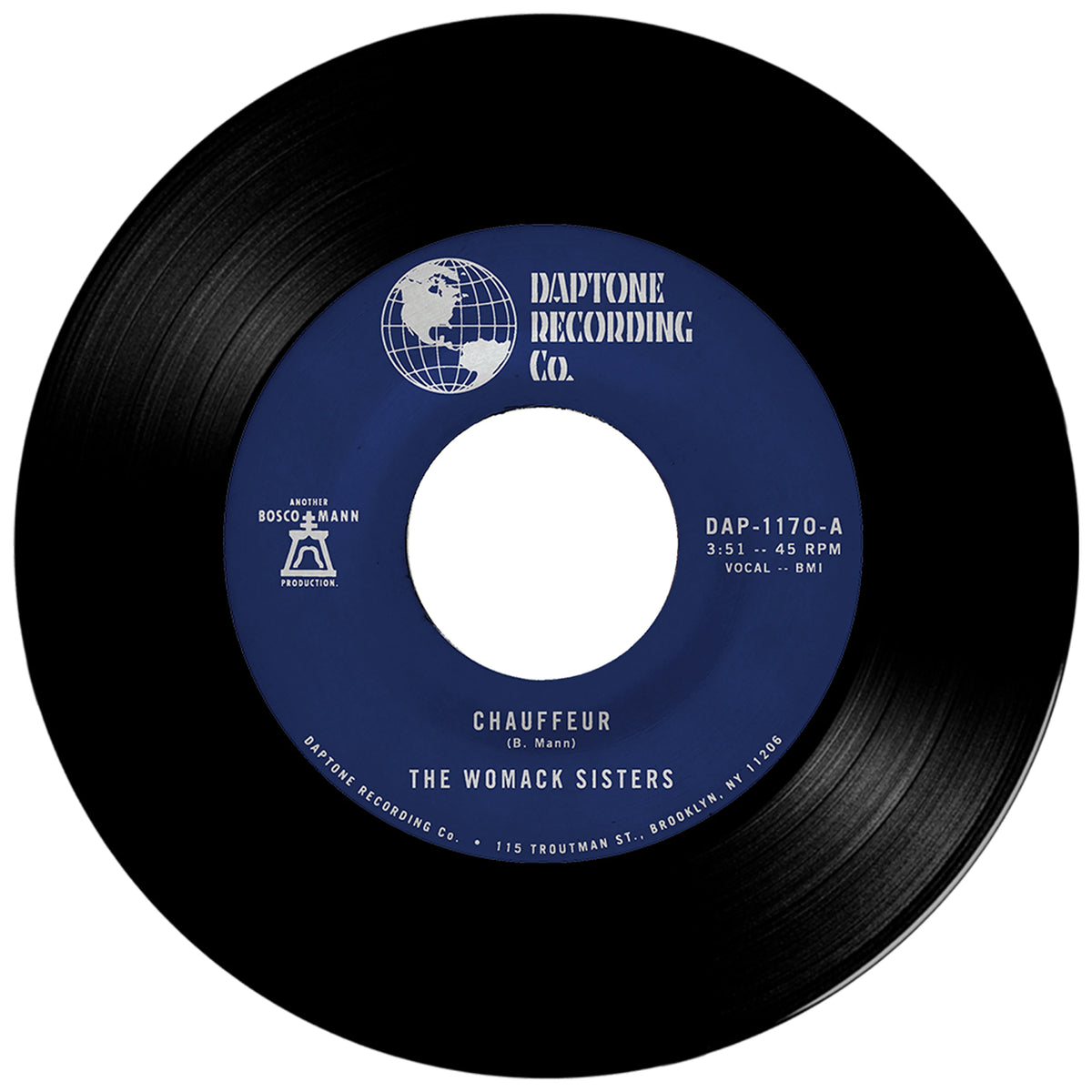 The Womack Sisters – Chauffeur Vinyl, 7", Single